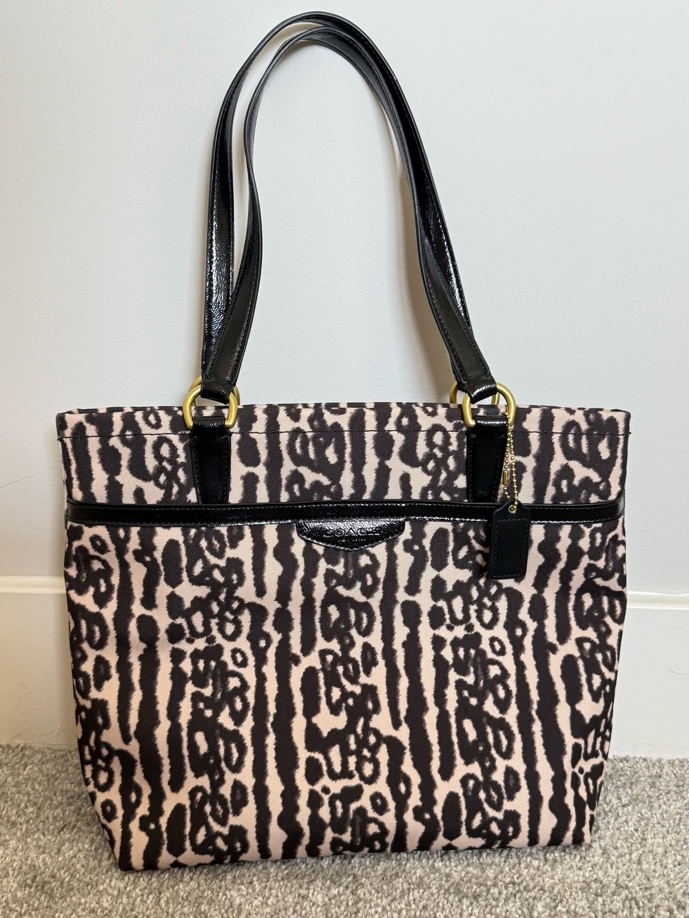 NEW Coach Signature Leopard Ocelot Print Tote
